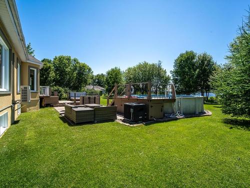 Cour - 2078 Ch. De Rive-De-La-Prairie, Stratford, QC - Outdoor With Above Ground Pool With Backyard