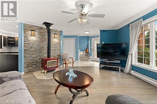 30 Foxwood Drive, Moncton, NB - Indoor Photo Showing Living Room With Fireplace