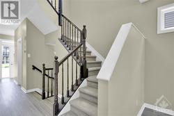 Newly carpeted stairs to upper level - 