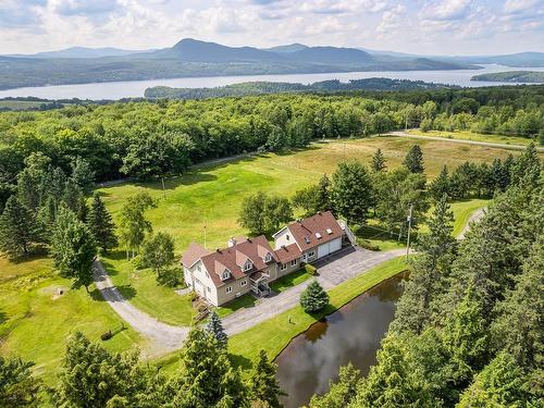 Aerial photo - 1260 Ch. De Magoon Point, Stanstead - Canton, QC - Outdoor With Body Of Water With View