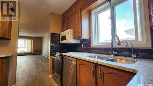 205 2160 Cornwall Street, Regina, SK - Indoor Photo Showing Kitchen With Double Sink