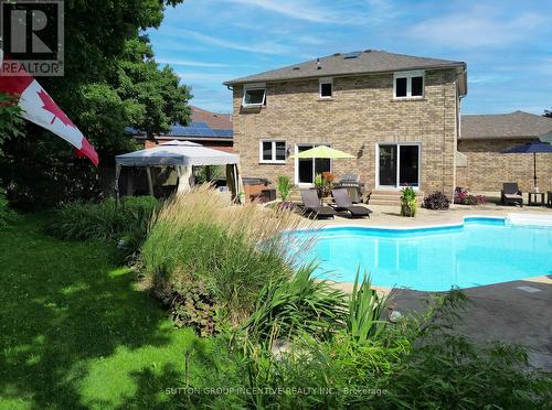 36 Crompton Drive, Barrie (Little Lake), ON - Outdoor With In Ground Pool With Deck Patio Veranda