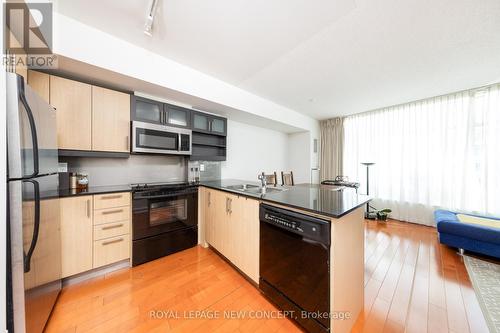 425 - 350 Wellington Street W, Toronto (Waterfront Communities), ON - Indoor Photo Showing Kitchen With Double Sink