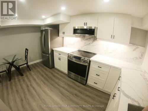 Bsmt - 7 Gallagher Court, Ajax (Northeast Ajax), ON - Indoor Photo Showing Kitchen With Stainless Steel Kitchen