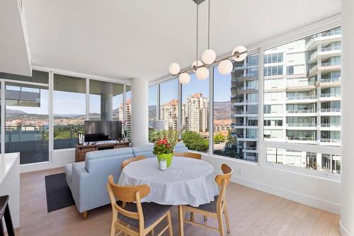 708-1191 Sunset Drive, Kelowna, BC - Indoor Photo Showing Dining Room