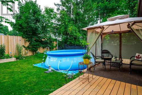 147 Greenhill Drive, Peterborough (Monaghan), ON - Outdoor With Above Ground Pool With Deck Patio Veranda With Backyard