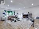 23 Quincy Crescent, Toronto (Henry Farm), ON  - Indoor Photo Showing Living Room With Fireplace 