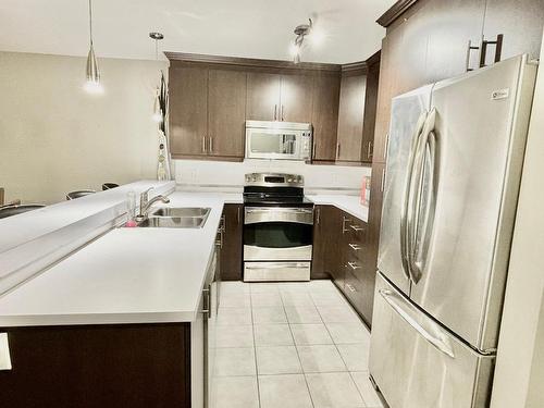 Kitchen - 201-2160 Rue Bonaventure, Laval (Sainte-Dorothée), QC - Indoor Photo Showing Kitchen With Double Sink