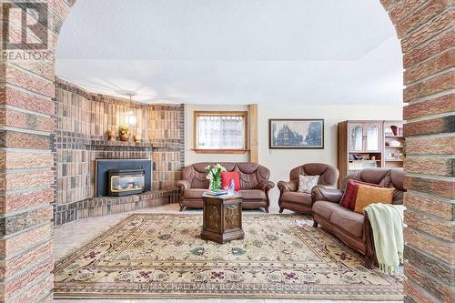 57 Regent Road, Toronto (Downsview-Roding-Cfb), ON - Indoor Photo Showing Living Room With Fireplace