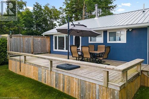 SPACIOUS OUTDOOR DINING SPACE - 691 Bruce Road 13, Saugeen Indian Reserve 29, ON - Outdoor With Deck Patio Veranda