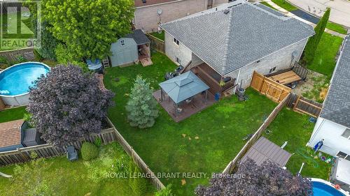 45 Brewster Way, Brantford, ON - Outdoor With Above Ground Pool