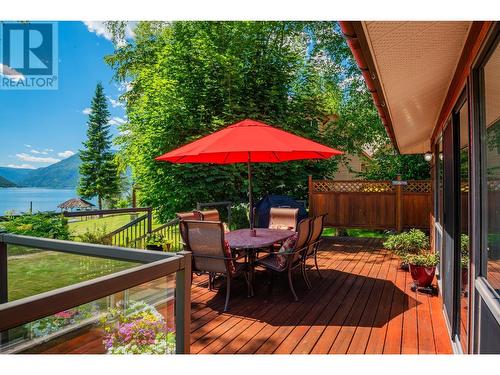 3918 Macgregor West  Road, Nelson, BC - Outdoor With Body Of Water With Deck Patio Veranda