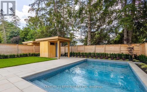 121 Cumberland Drive, Mississauga (Port Credit), ON - Outdoor With In Ground Pool With Backyard