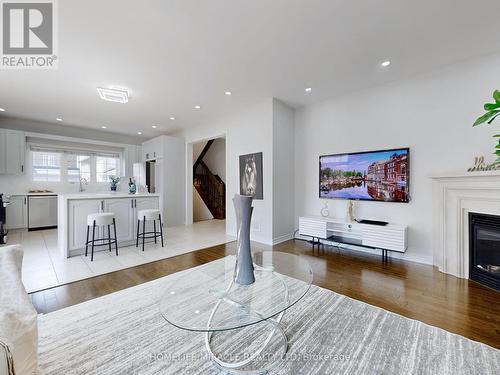 63 Sleightholme Crescent, Brampton (Bram East), ON - Indoor Photo Showing Living Room With Fireplace