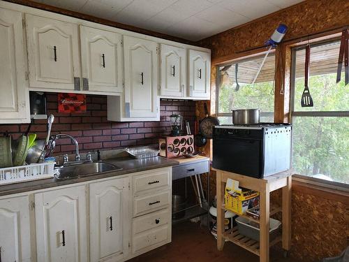 Cuisine - 920 Ch. Du Lac-Winnetou, Amherst, QC - Indoor Photo Showing Kitchen With Double Sink