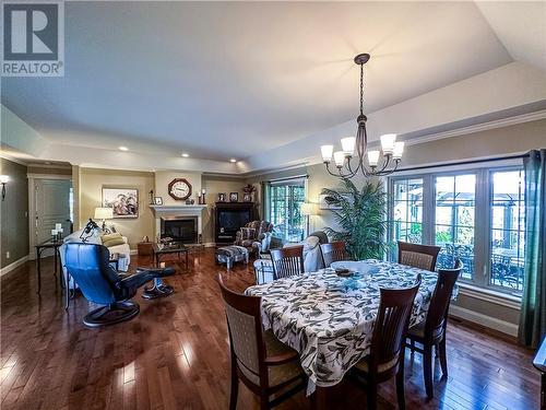 11 Lefay Court, Moncton, NB - Indoor Photo Showing Dining Room With Fireplace