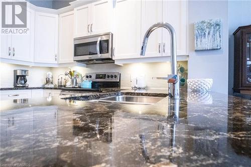 Exquisite kitchen - 945 3Rd Avenue East Unit# 313, Owen Sound, ON - Indoor Photo Showing Kitchen With Stainless Steel Kitchen With Double Sink With Upgraded Kitchen