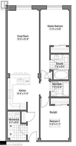 Floor Plan - 945 3Rd Avenue East Unit# 313, Owen Sound, ON - Other