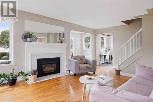 1359 Front Road South, Amherstburg, ON - Indoor Photo Showing Living Room With Fireplace