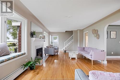 1359 Front Road South, Amherstburg, ON - Indoor Photo Showing Living Room With Fireplace