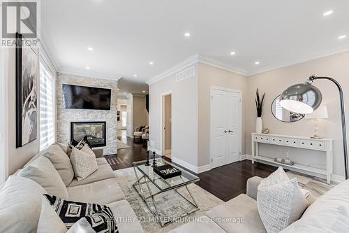 24 Allenvale Avenue, Toronto (Oakwood Village), ON - Indoor Photo Showing Living Room With Fireplace