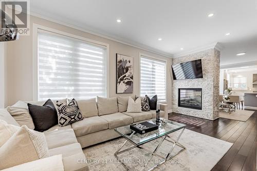 24 Allenvale Avenue, Toronto (Oakwood Village), ON - Indoor Photo Showing Living Room With Fireplace