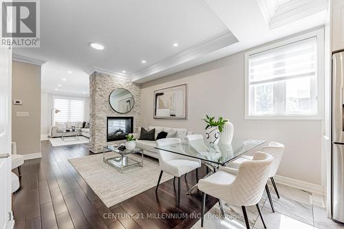 24 Allenvale Avenue, Toronto (Oakwood Village), ON - Indoor Photo Showing Dining Room With Fireplace