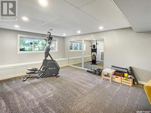 13 Macdonnell Court, Battleford, SK - Indoor Photo Showing Gym Room