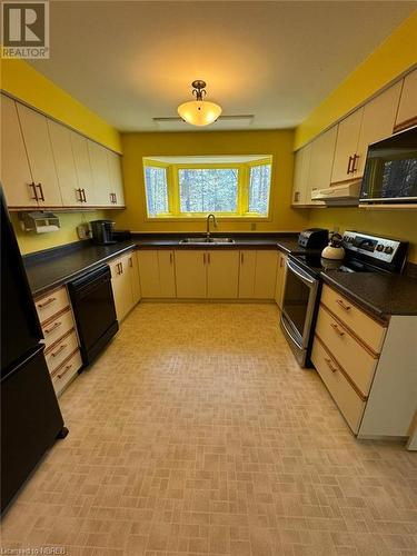 410A Niagara Road, Nipissing, ON - Indoor Photo Showing Kitchen With Double Sink