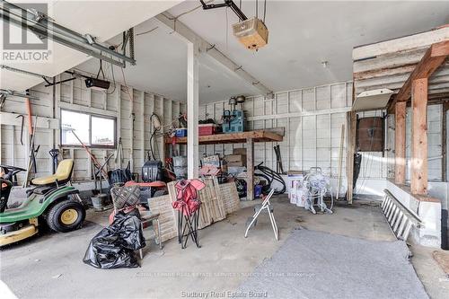 67 Dennie Street, Sudbury Remote Area, ON - Indoor Photo Showing Garage