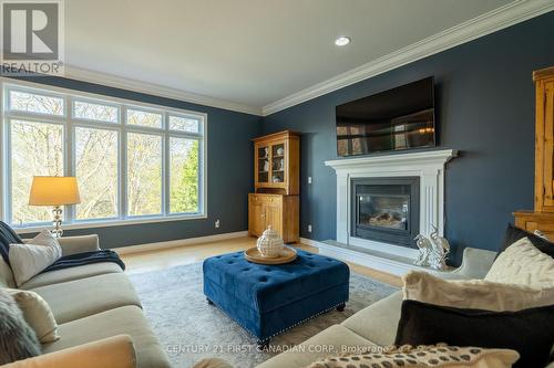 66 Valleyview Crescent, Thames Centre (Dorchester), ON - Indoor Photo Showing Living Room With Fireplace