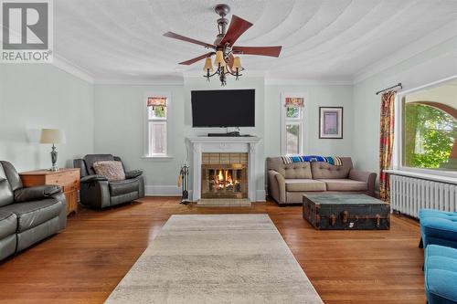 152 Water Street, Carbonear, NL - Indoor Photo Showing Living Room With Fireplace