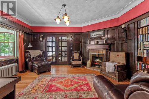 152 Water Street, Carbonear, NL - Indoor Photo Showing Living Room With Fireplace