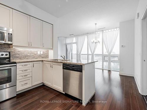 520-1185 The Queensway, Toronto, ON - Indoor Photo Showing Kitchen With Upgraded Kitchen