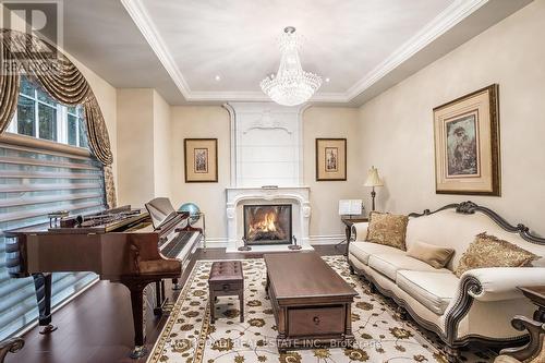 1180 Birchview Drive, Mississauga (Lorne Park), ON - Indoor Photo Showing Living Room With Fireplace