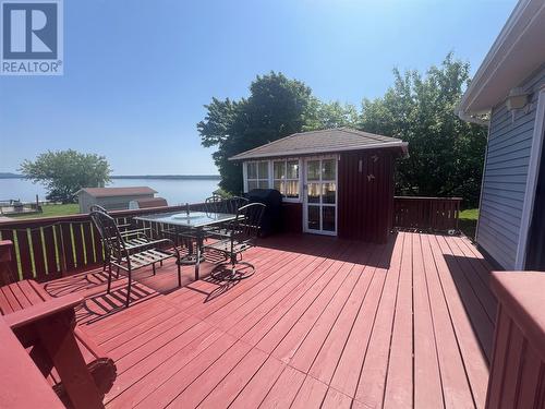 34 Church Road, Botwood, NL - Outdoor With Deck Patio Veranda With Exterior