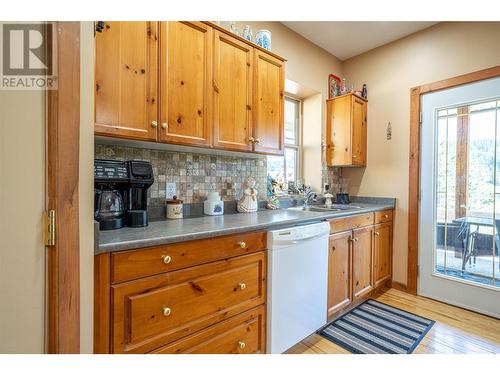 242 Commonage Road, Vernon, BC - Indoor Photo Showing Kitchen With Double Sink