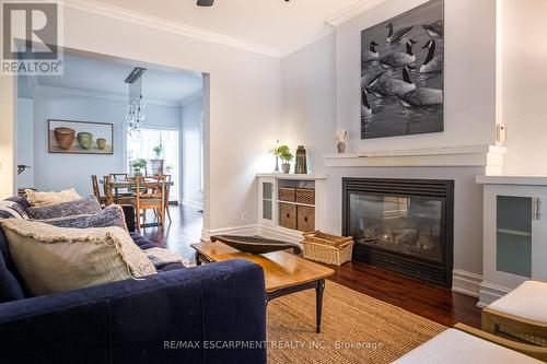 17 Stanley Avenue, Hamilton (Durand), ON - Indoor Photo Showing Living Room With Fireplace