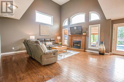 743 Anzio Road, Woodstock, ON - Indoor Photo Showing Living Room With Fireplace