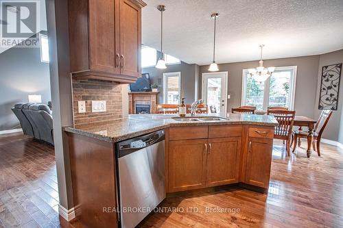 743 Anzio Road, Woodstock, ON - Indoor Photo Showing Kitchen With Double Sink