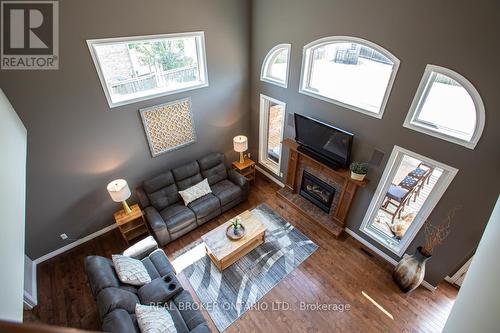 743 Anzio Road, Woodstock, ON - Indoor Photo Showing Living Room With Fireplace