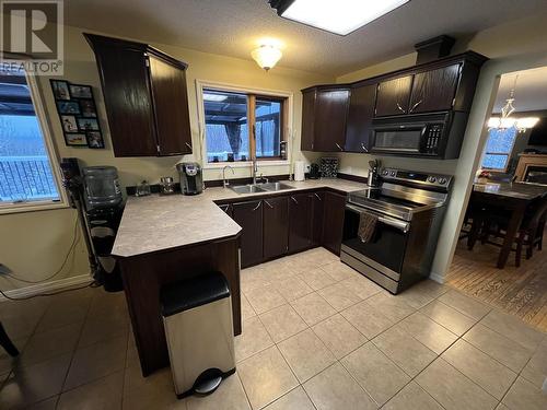 15 Walsh Road, Fort Nelson, BC - Indoor Photo Showing Kitchen With Double Sink