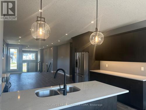 569 Freeport Street, London, ON - Indoor Photo Showing Kitchen With Double Sink With Upgraded Kitchen