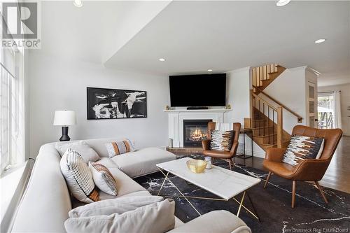 36 Blackstone Drive, Moncton, NB - Indoor Photo Showing Living Room With Fireplace