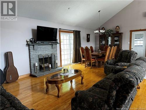 3763 205 Route, Saint-François-De-Madawaska, NB - Indoor Photo Showing Living Room With Fireplace