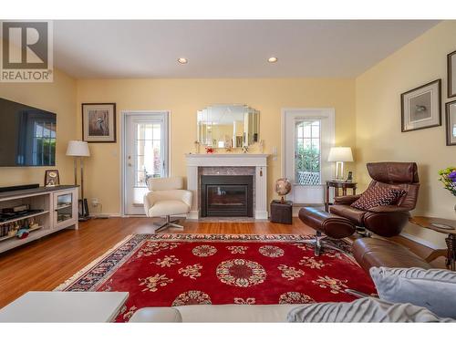 9800 Turner Street Unit# 55, Summerland, BC - Indoor Photo Showing Living Room With Fireplace