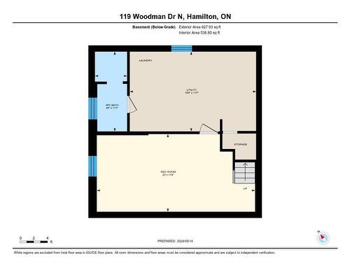 Room layout 3 - 119 Woodman Drive N, Hamilton, ON - Other