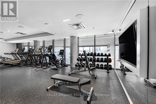 1103 - 15 Wellington Street S, Kitchener, ON - Indoor Photo Showing Gym Room