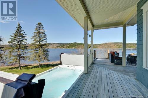 87 Brandy Point Road, Grand Bay-Westfield, NB - Outdoor With Body Of Water With Deck Patio Veranda With View With Exterior