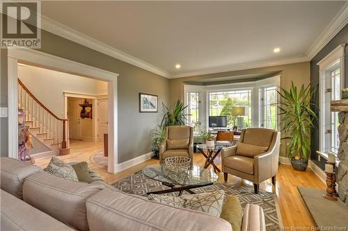 87 Brandy Point Road, Grand Bay-Westfield, NB - Indoor Photo Showing Living Room With Fireplace